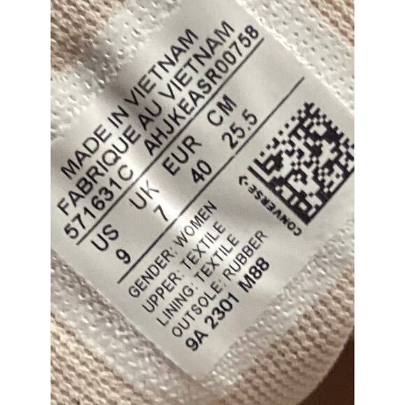 Converse Ctas Chuck Taylor All Star Lift Platform High Top Sneakers Pink Size 9 - Picture 11 of 11